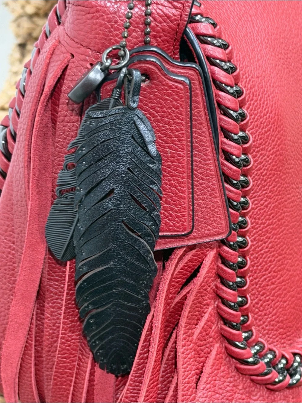 Coach Dakotah Small Fringe Flap Crossbody Bag